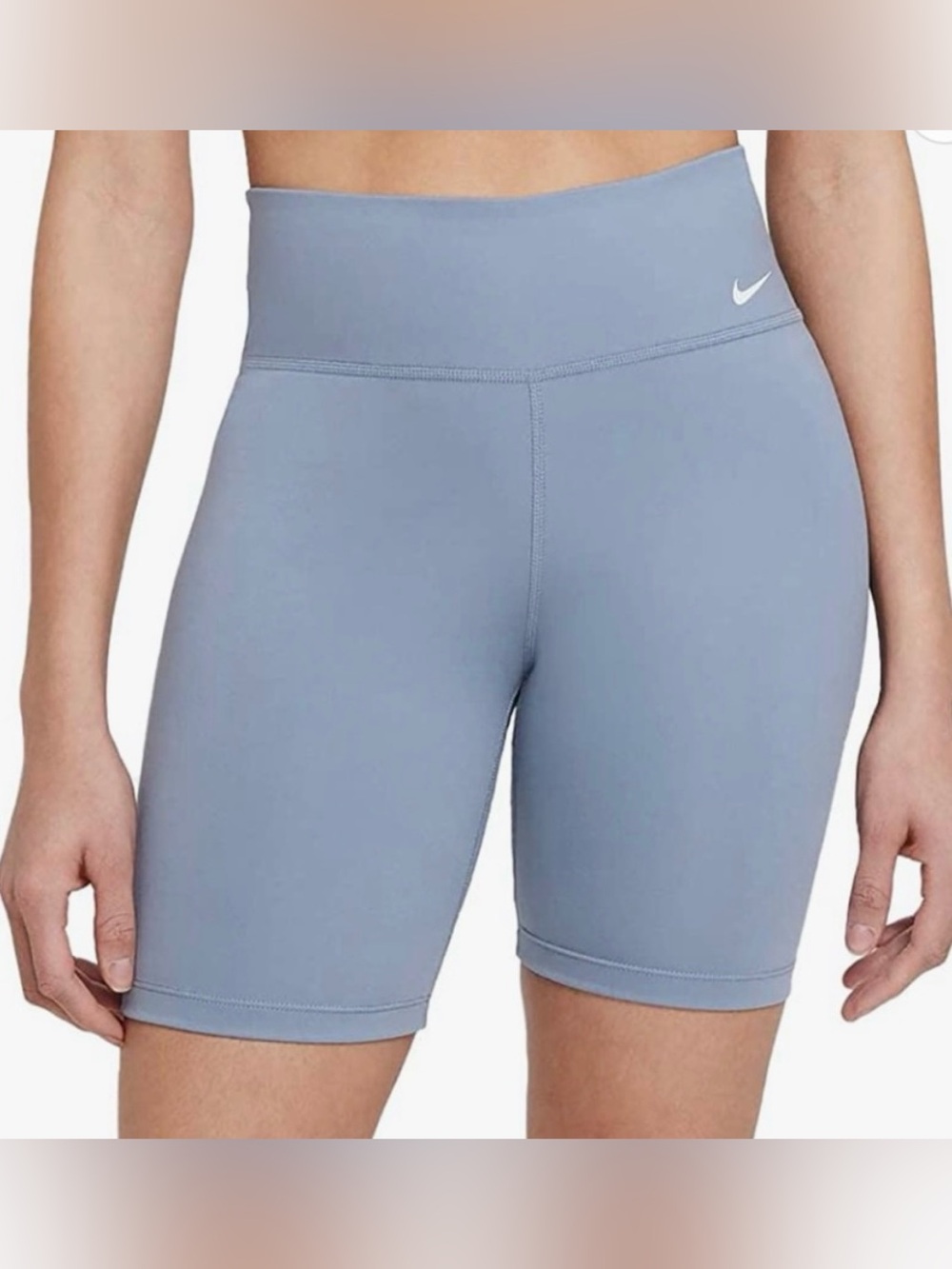 Nike Biker Shorts In Dusty Periwinkle Blue Size XS